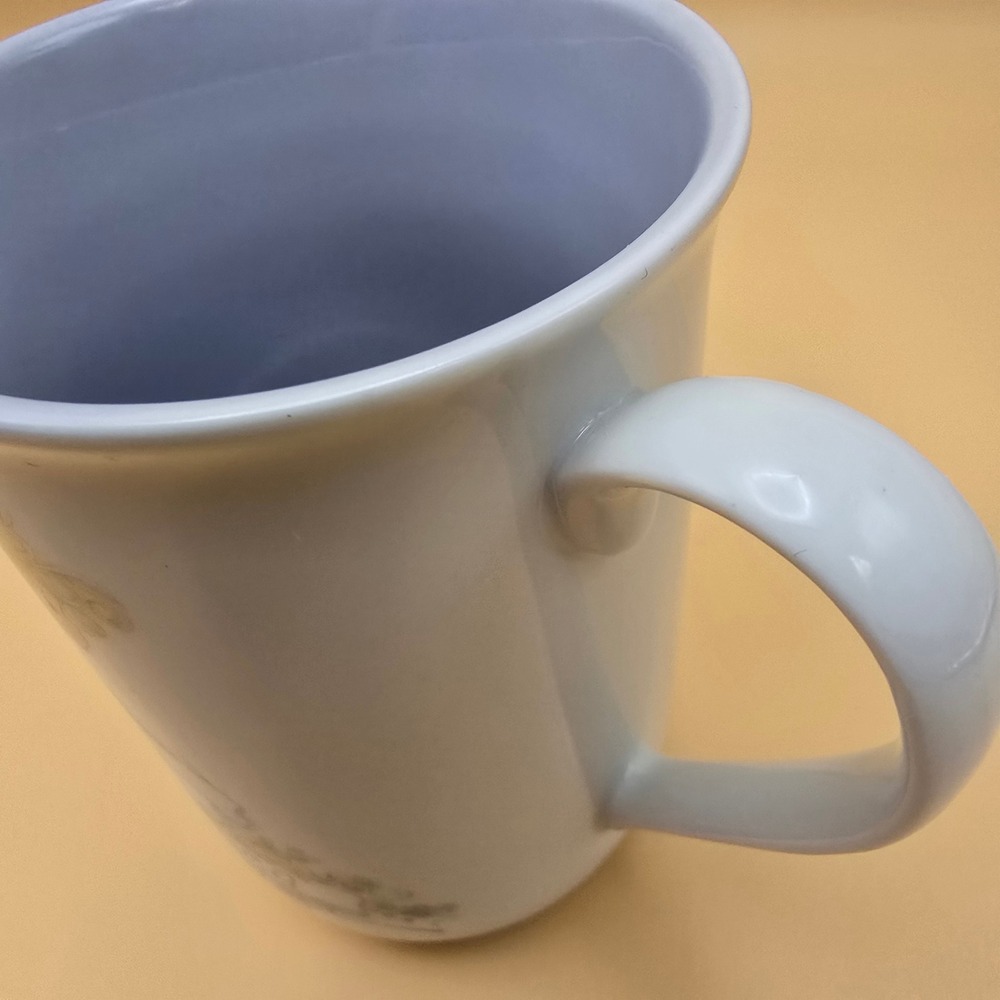 Vintage 1990 Precious Moments Jessica Name Coffee Mug Enesco Ceramic Blue White - Picture 8 of 14